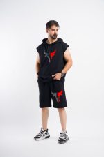 ست تیشرت شلوارک کلاه دار اشهن